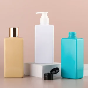 empty shampoo bottles